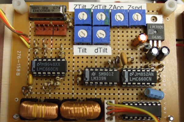 Balance controller on RS perfboard